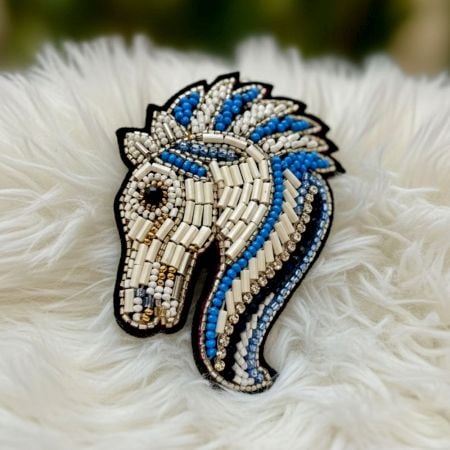 Handmade Jewelry Unisex Royal Horse Brooch
